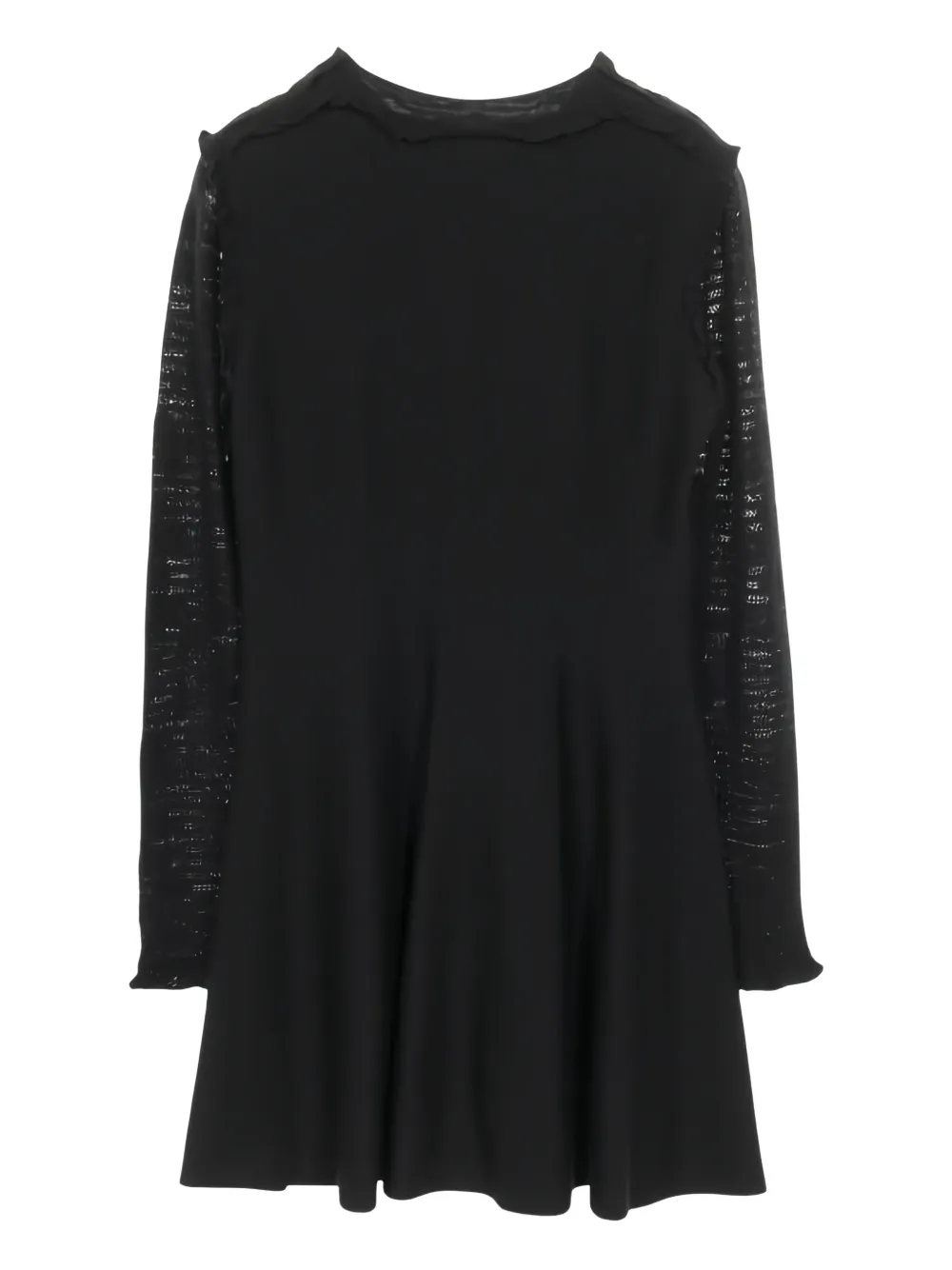 CHANEL Pre-Owned crew-neck mini dress - Zwart
