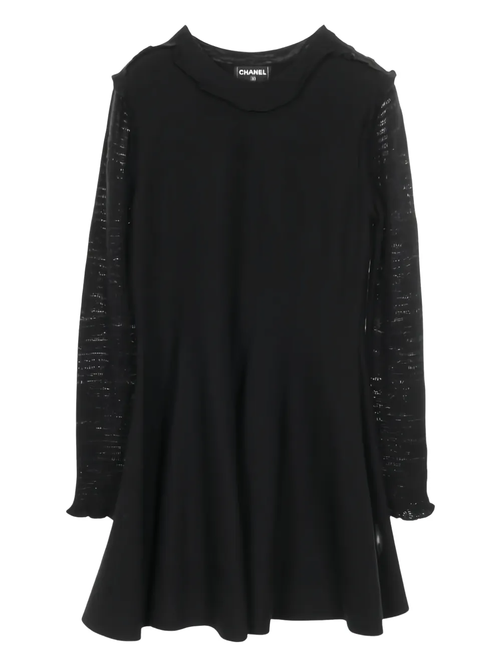 CHANEL Pre-Owned crew-neck mini dress - Nero