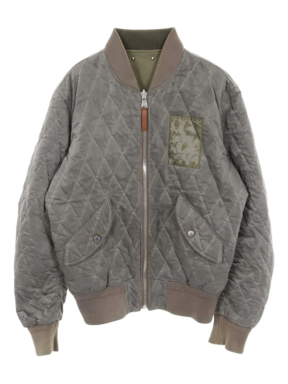 Louis Vuitton Pre-Owned Bomber reversibile - Grigio