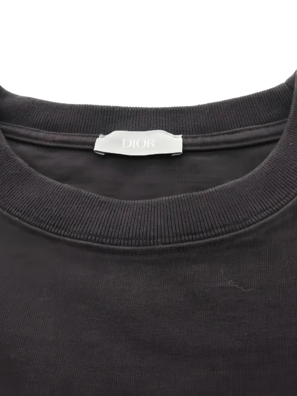 Christian Dior Pre-Owned logo-print T-shirt | Black | FARFETCH
