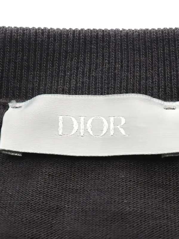 Christian Dior Pre-Owned logo-print T-shirt | Black | FARFETCH