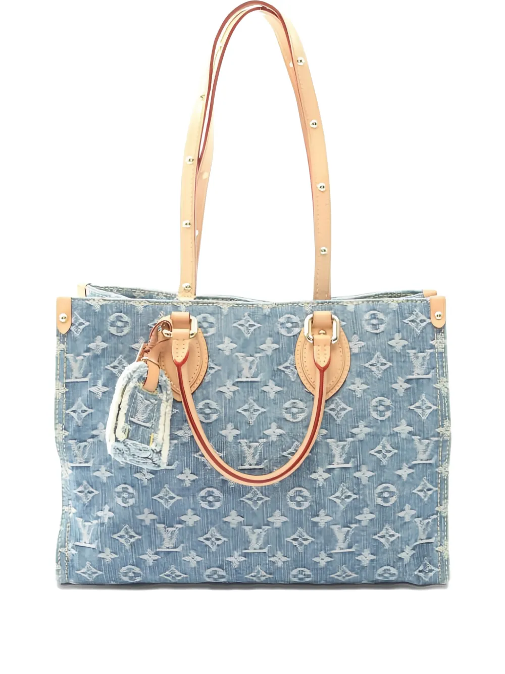 Louis Vuitton Pre-Owned Borsa tote On-the-go MM con monogramma 2021 - Blu