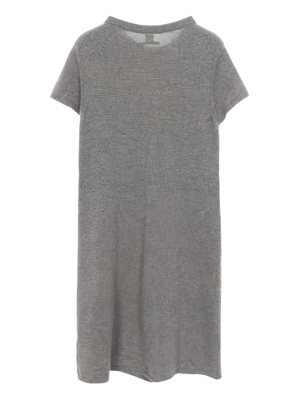 Herm&egrave;s Pre-Owned 2010s gebreide jurk met korte mouwen - Grijs