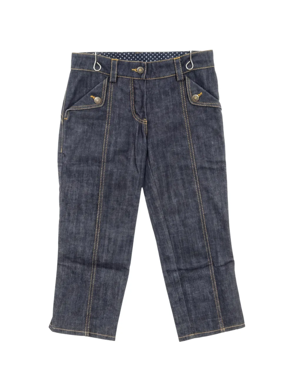 Louis Vuitton Pre-Owned 2010s Monogram-print straight-leg jeans - Blu