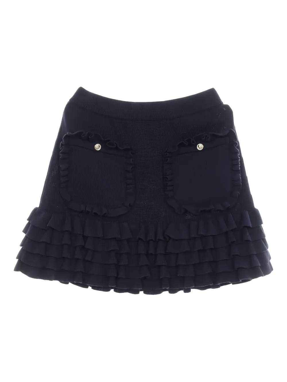 CHANEL Pre-Owned 1986-1988 Cocomark mini skirt - Blauw