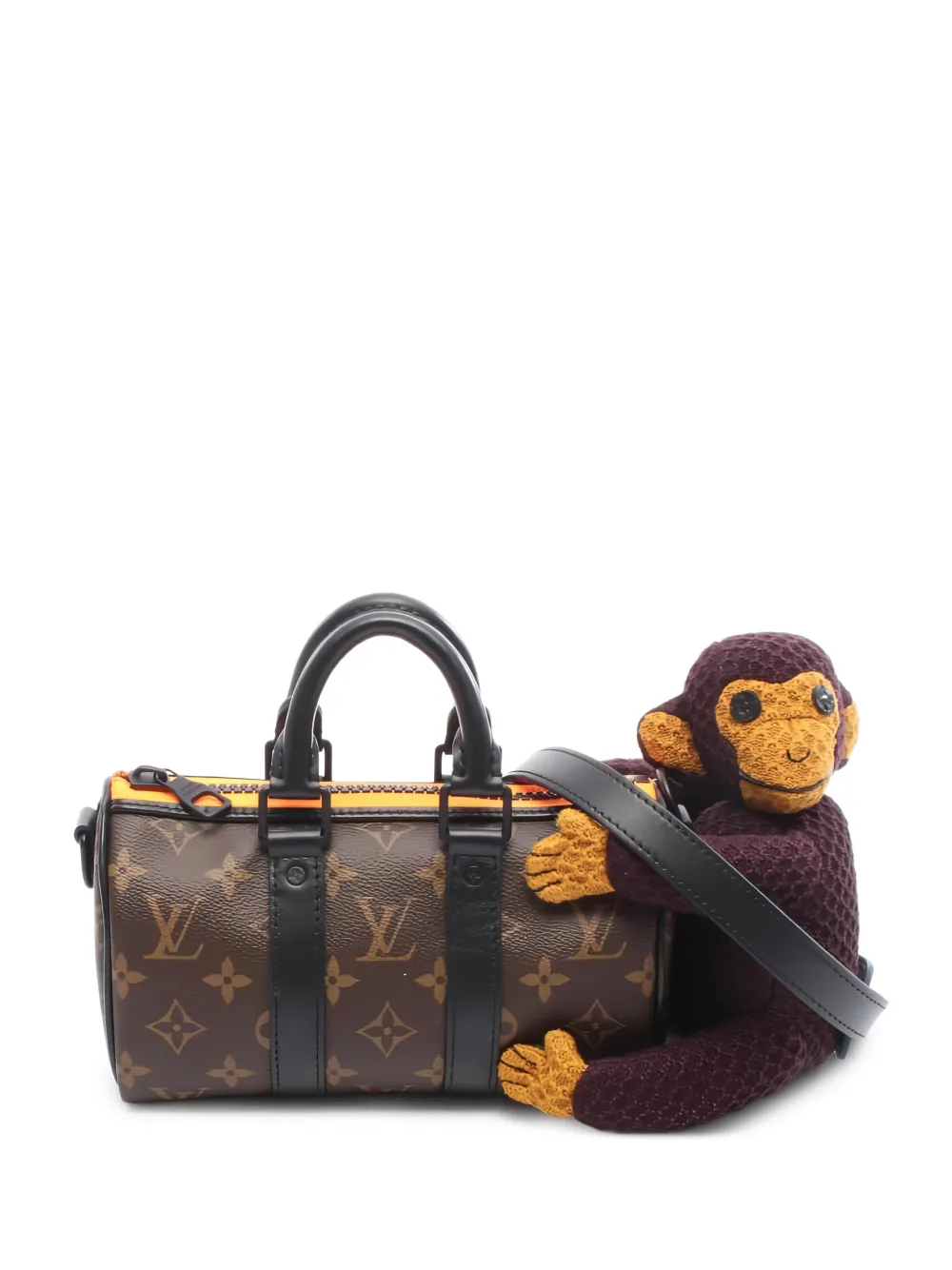 Louis Vuitton Pre-Owned Borsa a mano XS Keepall Monkey Puppet - Marrone