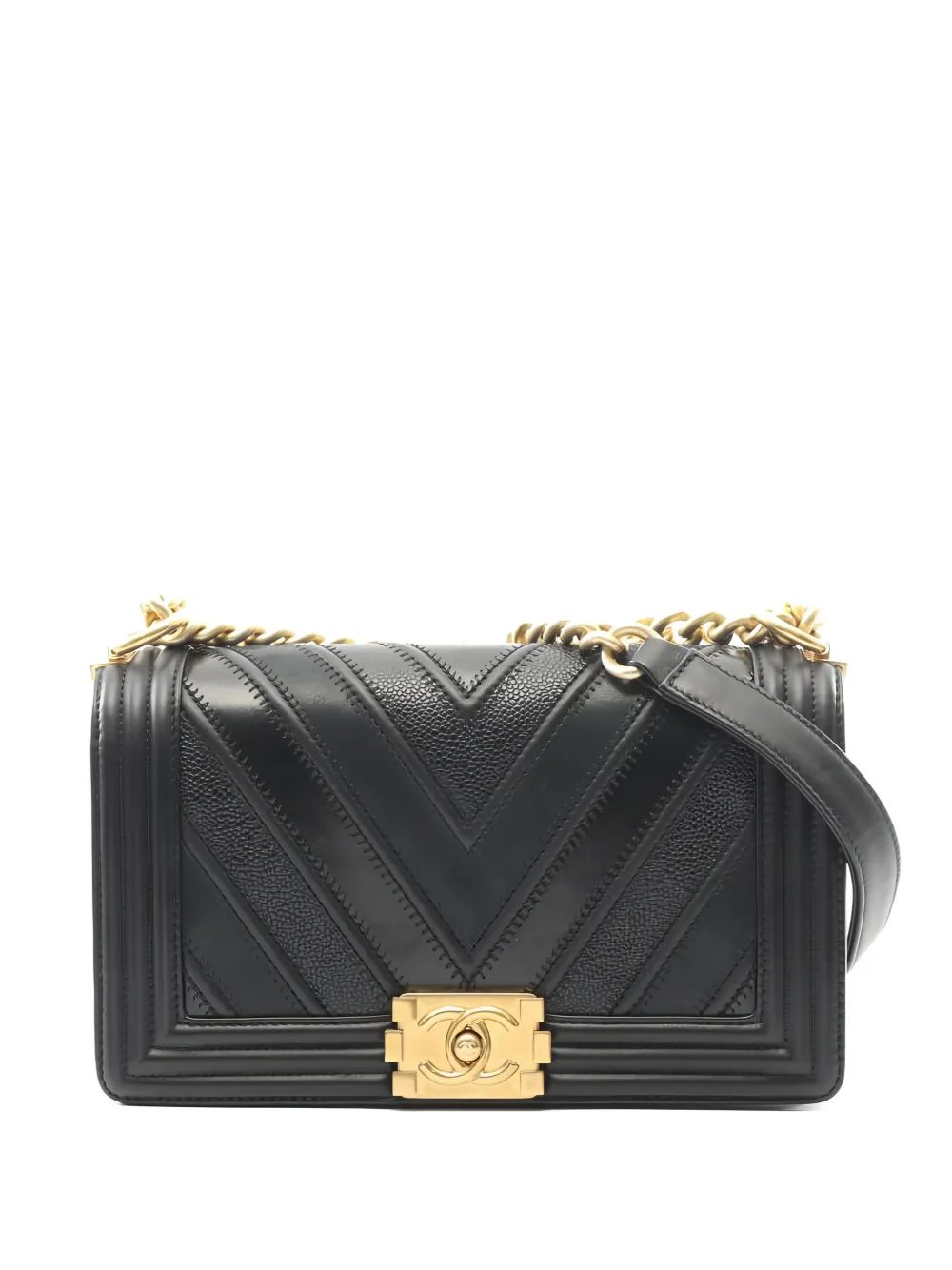 CHANEL Pre-Owned 2016-2017 Boy Chanel shoulder bag - Nero