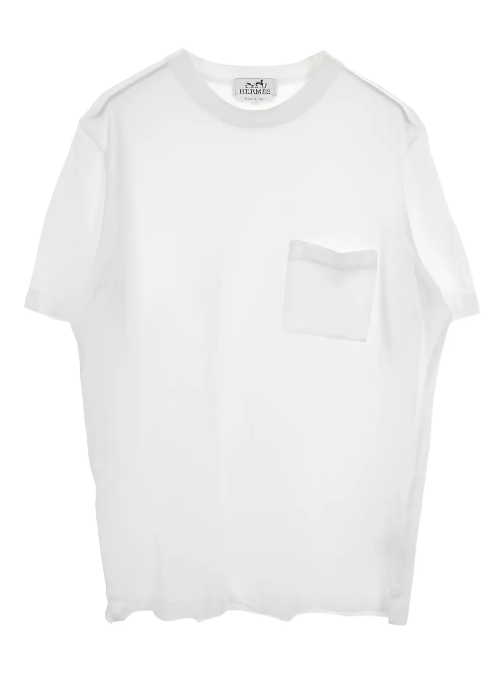 Hermès Pre-Owned T-shirt con taschino anni '90 - Bianco