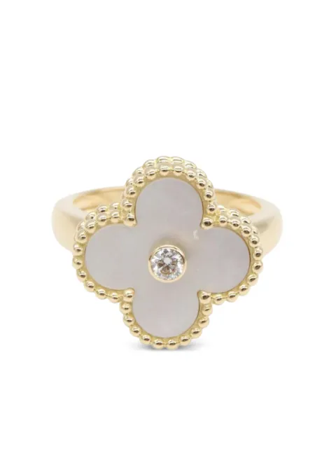 Van Cleef & Arpels Pre-Owned bague Alhambra ornée d'un diamant