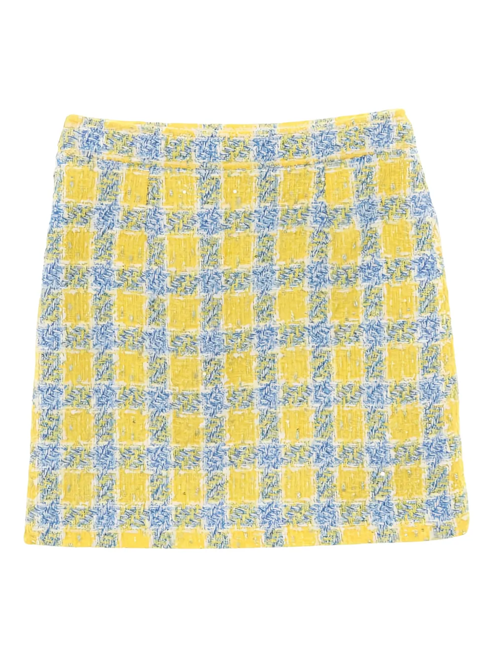 Gucci Pre-Owned 2010s check mini skirt - Giallo