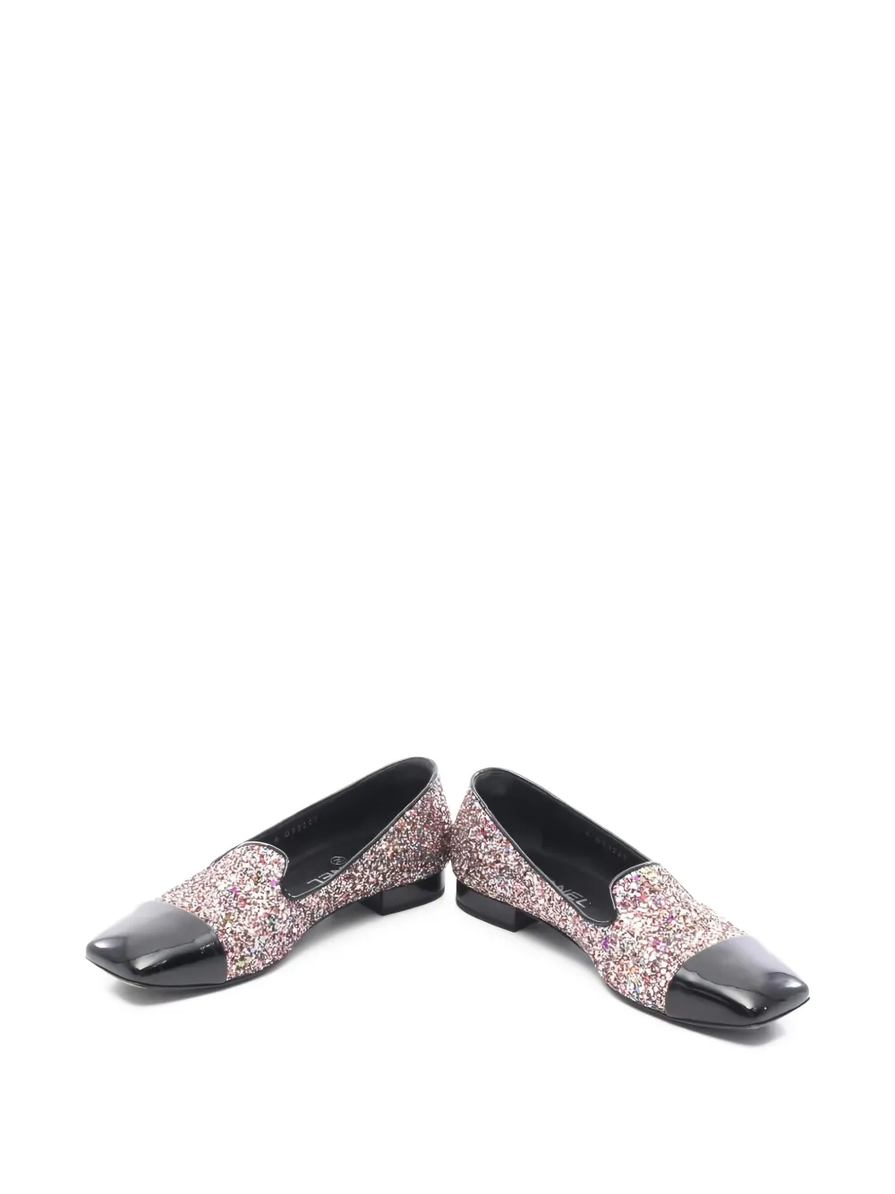 CHANEL Pre-Owned 1986-1988 glitter pumps - Zwart