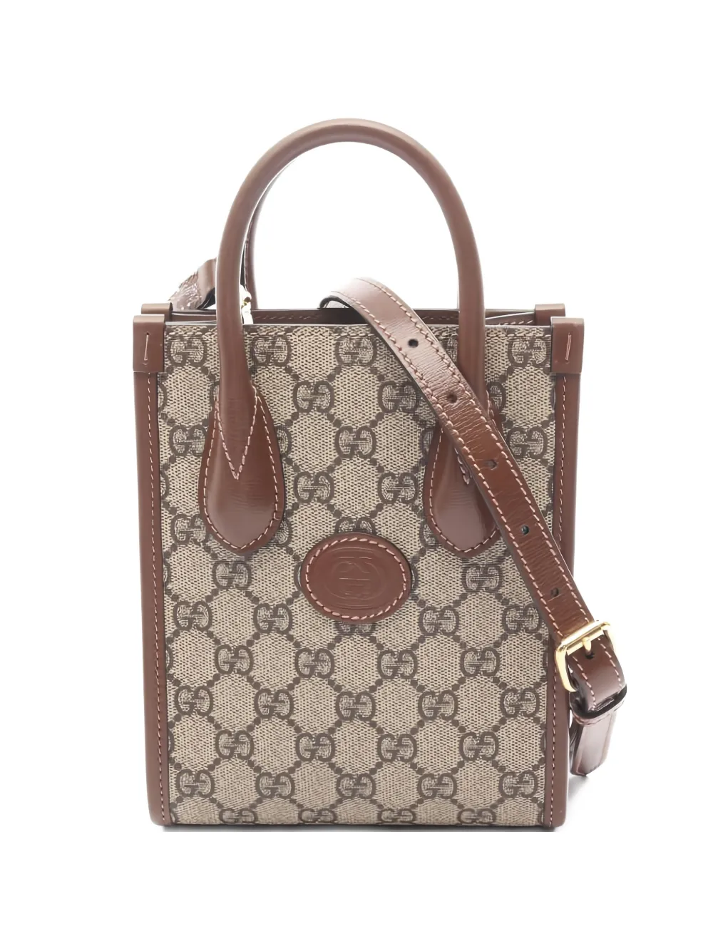 Gucci Pre-Owned 2010s mini Interlocking-G tote bag - Nude