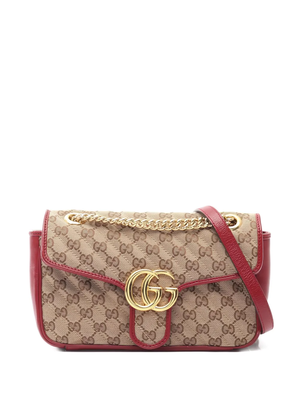 Gucci Pre-Owned 10s small GG Marmont shoulder bag - Nude