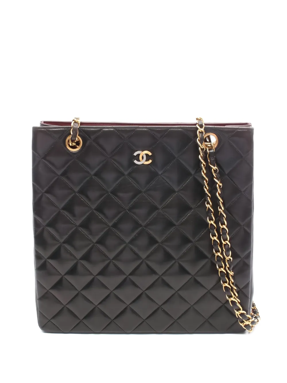 CHANEL Pre-Owned 1994-1996 diamond-quilted chain-strap shoulder bag - Nero