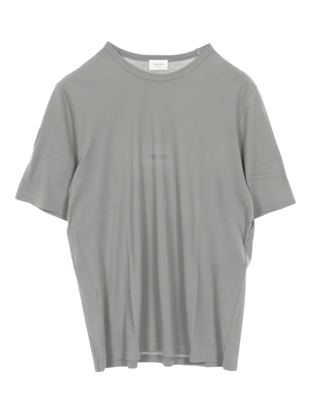 Saint Laurent Pre-Owned 2020s T-Shirt mit Logo-Stickerei - Grau