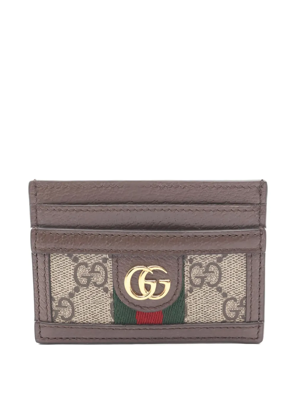 Gucci Pre-Owned 2020s Ophidia GG Supreme card case - Braun