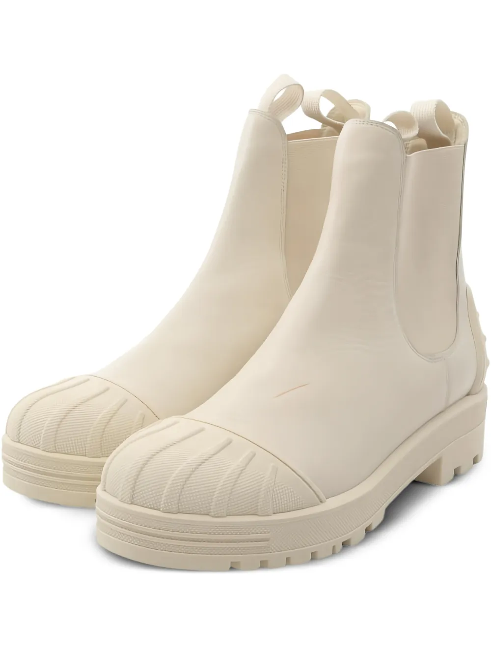 Christian Dior Pre-Owned 2000s side gore leather boots - Nude