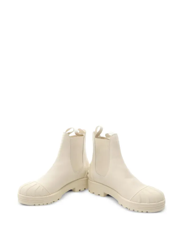 Dior Boots Side Gore Leather Buy Dior 2000s Side Gore Leather Boots - Neutrals At 24% Off  main image 4