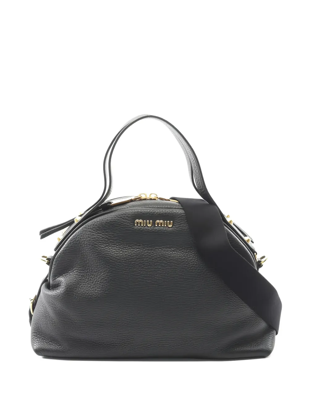 Miu Miu Pre-Owned Borsa tote Vitello Phenix in pelle con borchie anni 2010 - Nero