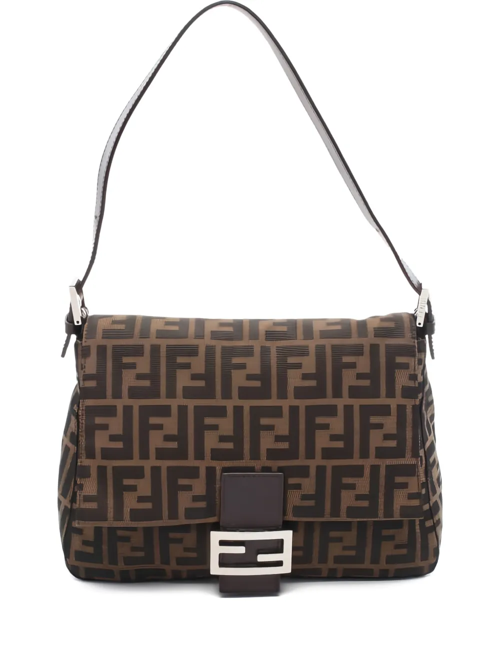 Fendi Pre-Owned 2010S Zucca Mamma bucket shoulder bag - Marrone