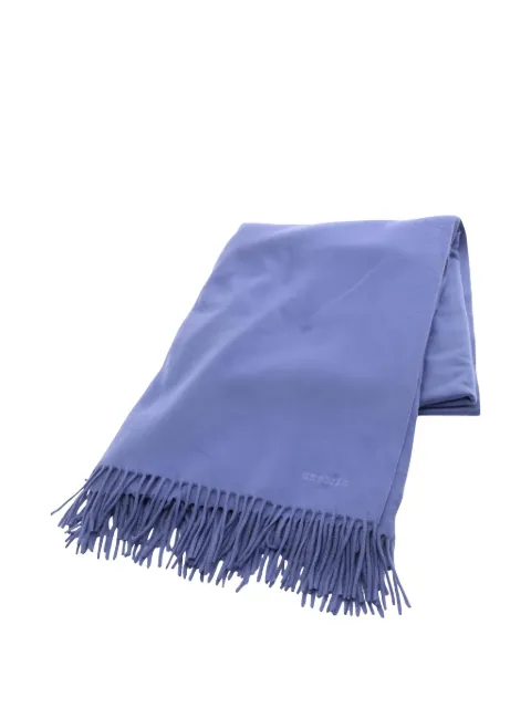 Hermès Pre-Owned 2010s fringe cashmere blanket