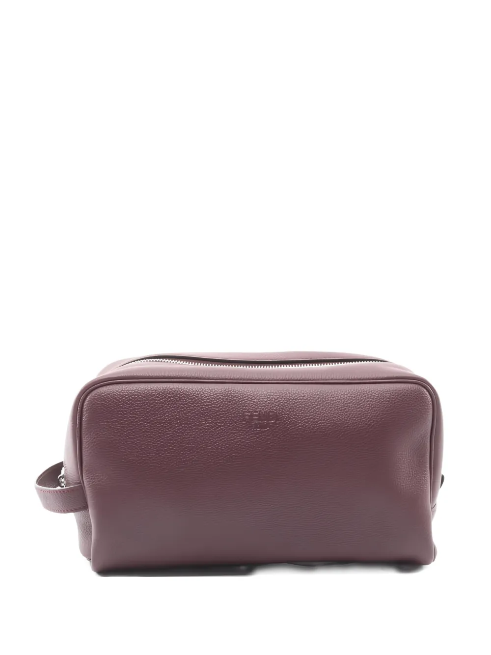 Fendi Pre-Owned 10s logo-embossed wash bag - Rosso