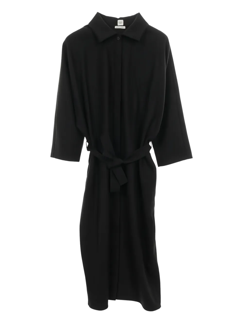 Hermès Pre-Owned Abito stile camicia in lana anni 2010 - Nero