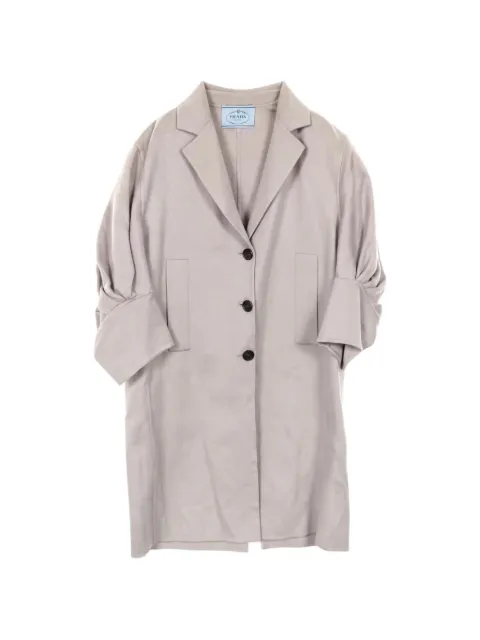 Prada Pre-Owned 2000s Cocoon cashmere trench coat