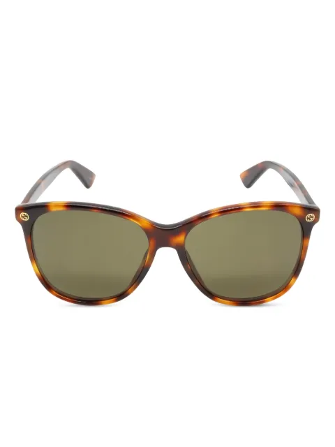 Gucci Pre-Owned 2020s tortoiseshell-pattern sunglasses