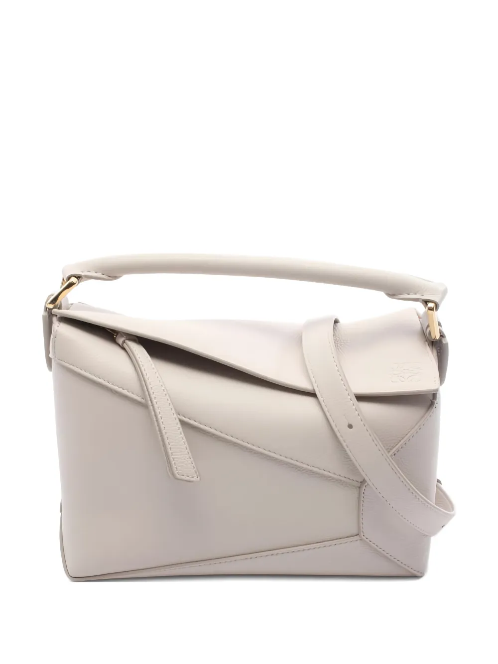 Loewe Pre-Owned Borsa tote Puzzle piccola in pelle anni 2020 - Grigio