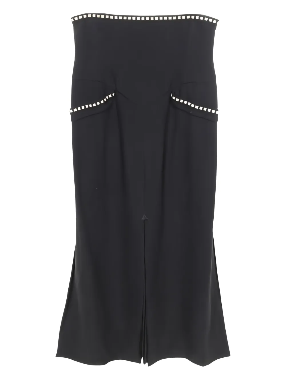 CHANEL Pre-Owned camellia button skirt suit - Schwarz