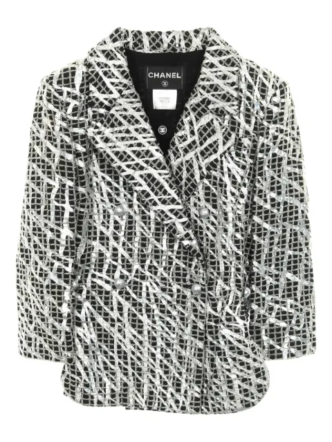 CHANEL Pre-Owned 1986-1988 tweed jacket