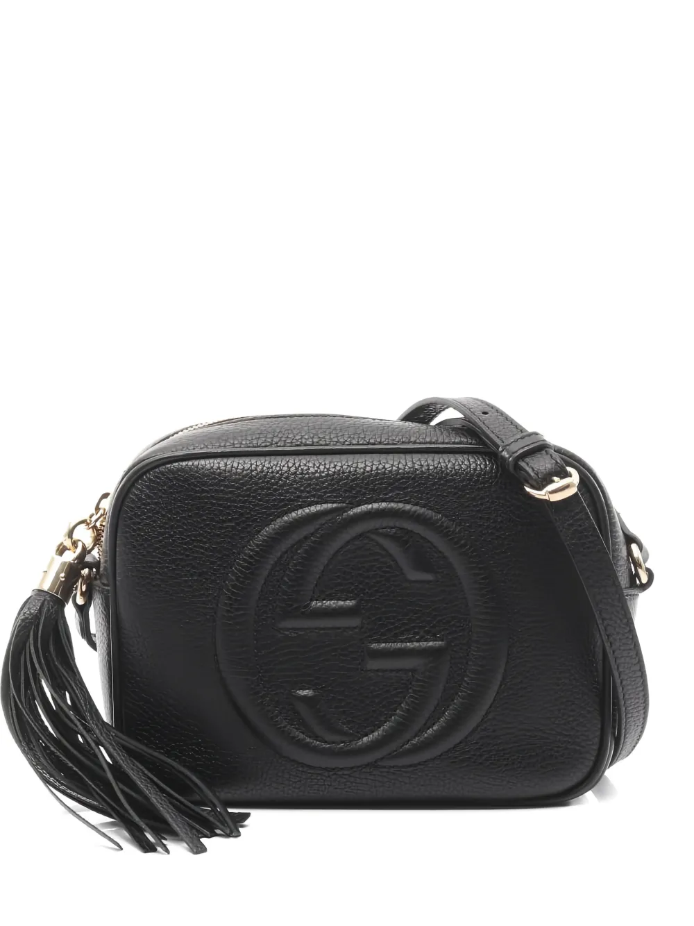 Gucci Pre-Owned 2010s Soho Disco interlocking-G tassel leather shoulder bag - Nero