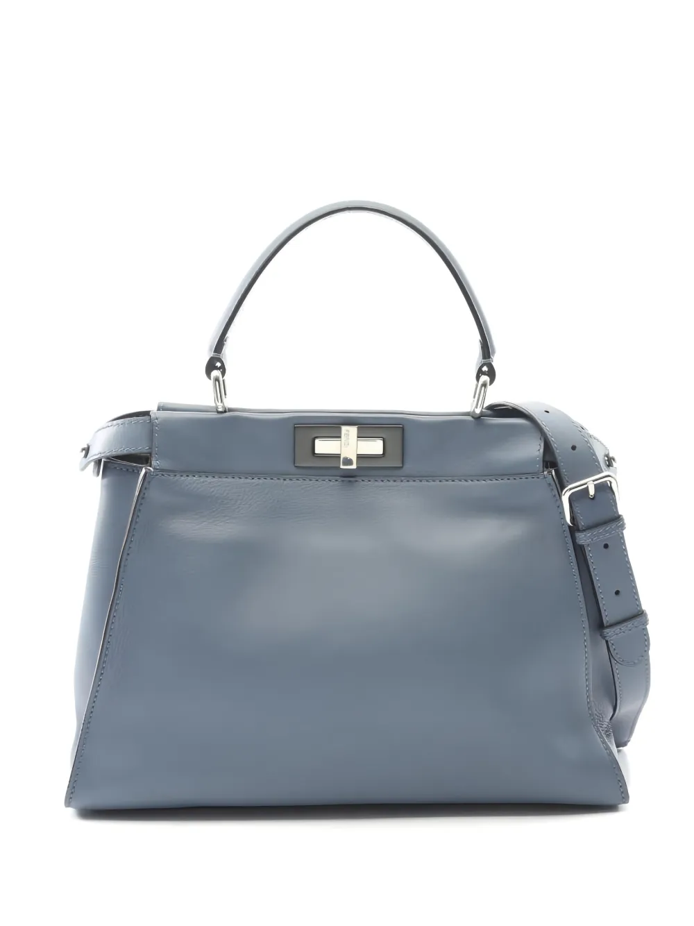 Fendi Pre-Owned 2000s Peekaboo Regular leather tote bag - Blu