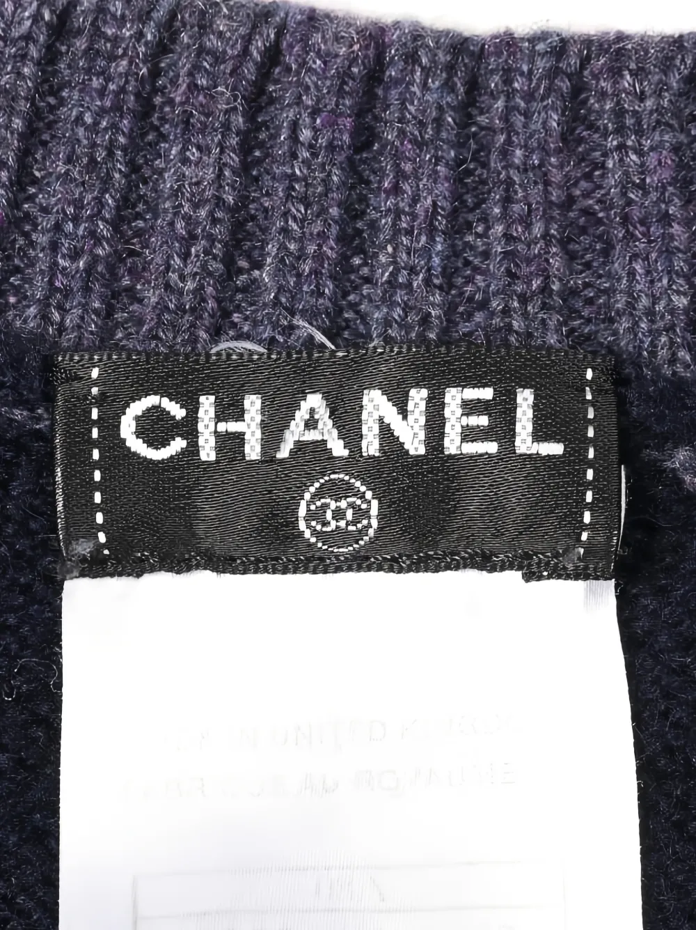 CHANEL Pre-Owned Coco Mark cashmere cardigan - Blau