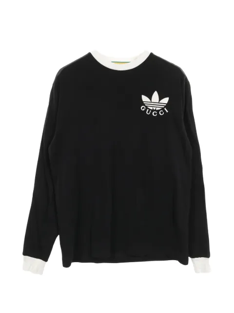 Gucci Pre-Owned 2000 x Adidas long-sleeve crew-neck sweatshirt
