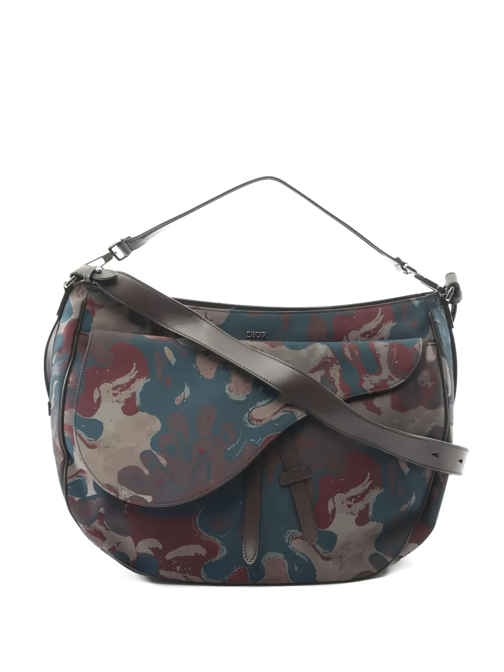 Christian Dior Pre-Owned x Peter Doig Saddle shoulder bag - Blu