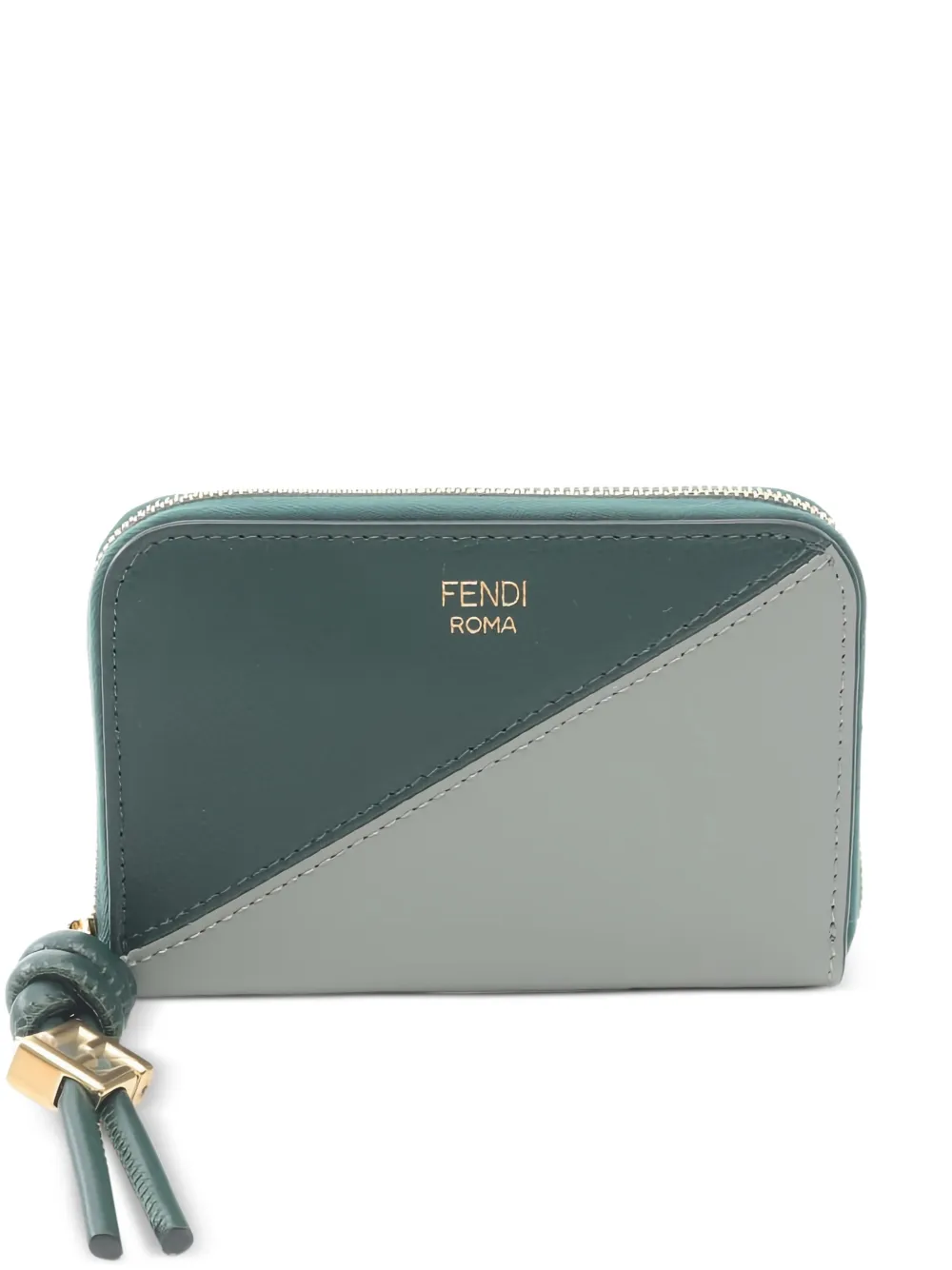 Fendi Pre-Owned 2020s Diamond zip-around wallet - Verde