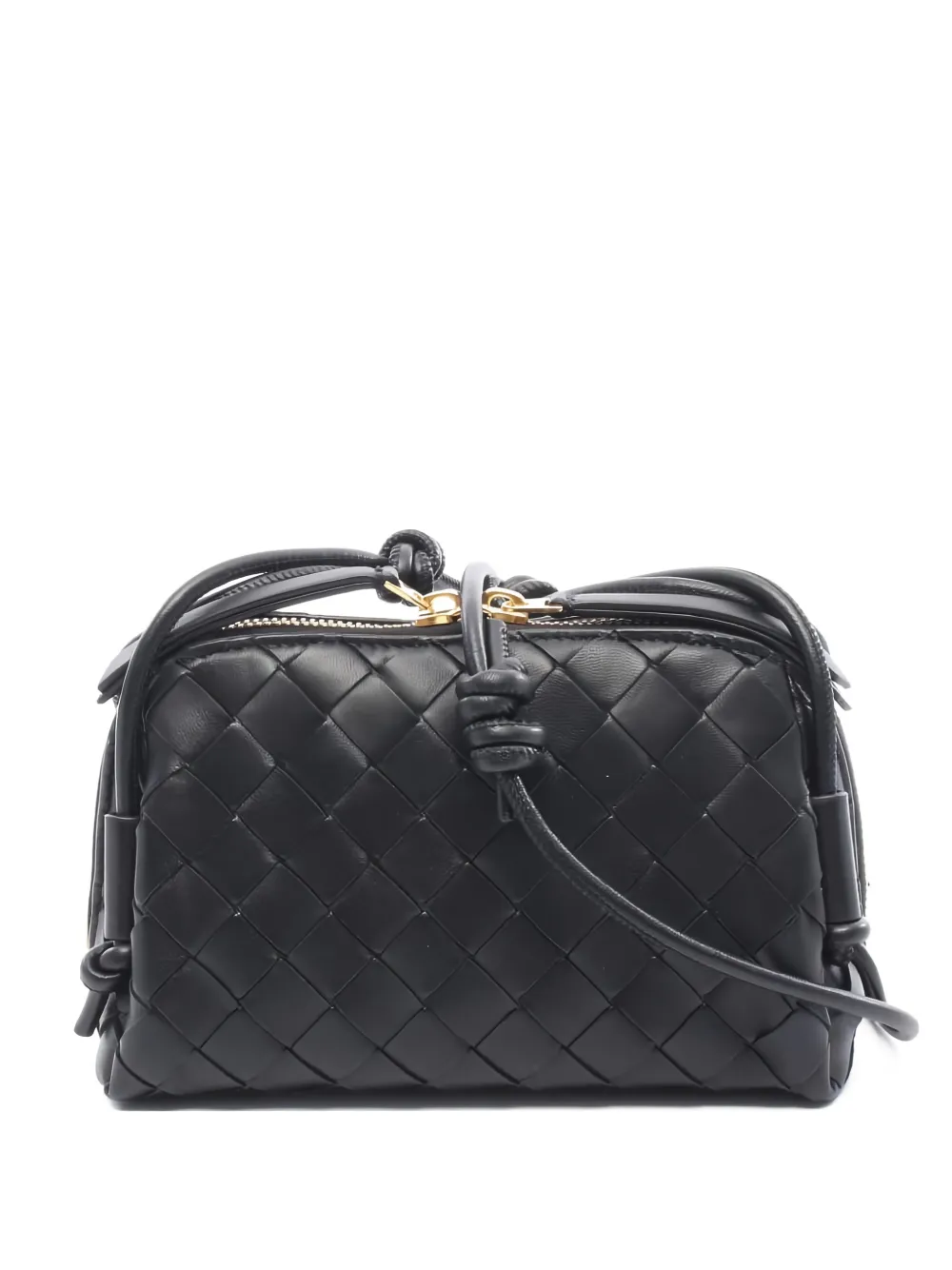 Bottega Veneta Pre-Owned 2020s intrecciato leather shoulder bag - Nero