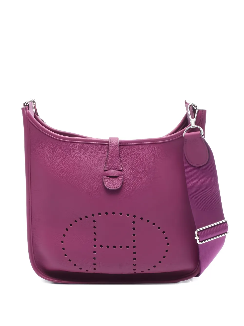 Hermès Pre-Owned Borsa a spalla Evelyne 3 Troyes PM in pelle traforata 2019 - Viola