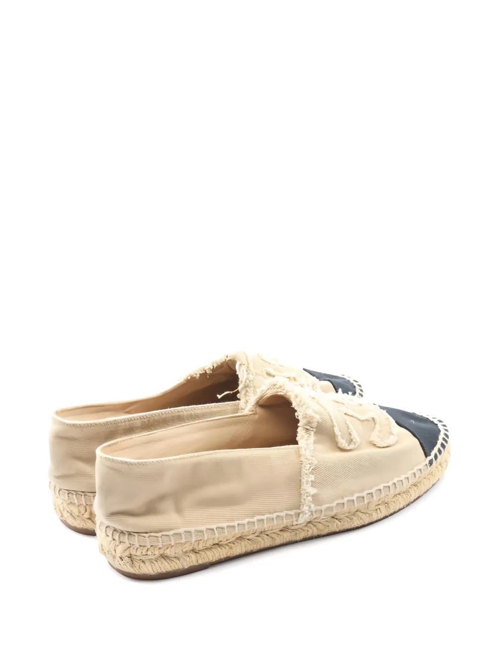 CHANEL Pre-Owned 1986-1988 Coco-mark espadrilles - Beige