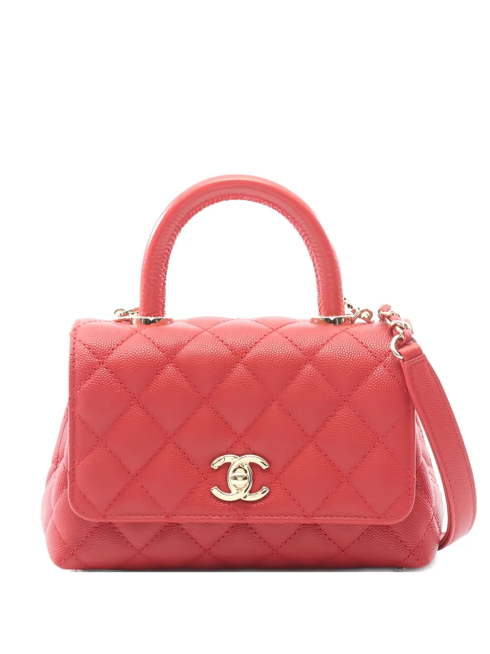 CHANEL Pre-Owned 2021 XXS quilted handbag - Rosso
