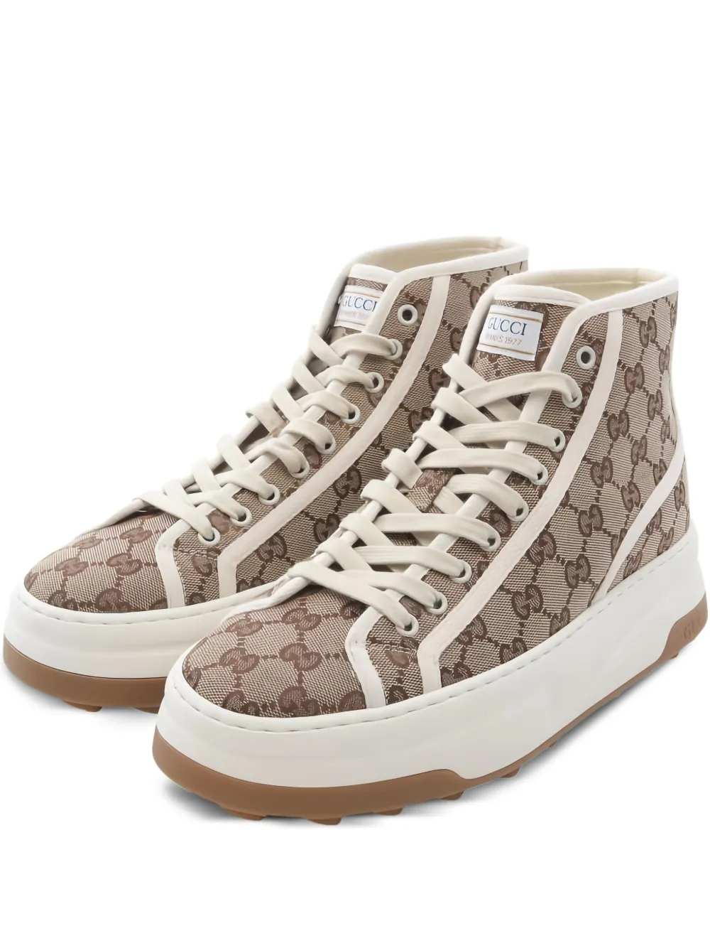 Gucci Pre-Owned 20s hi-top sneakers - Marrone
