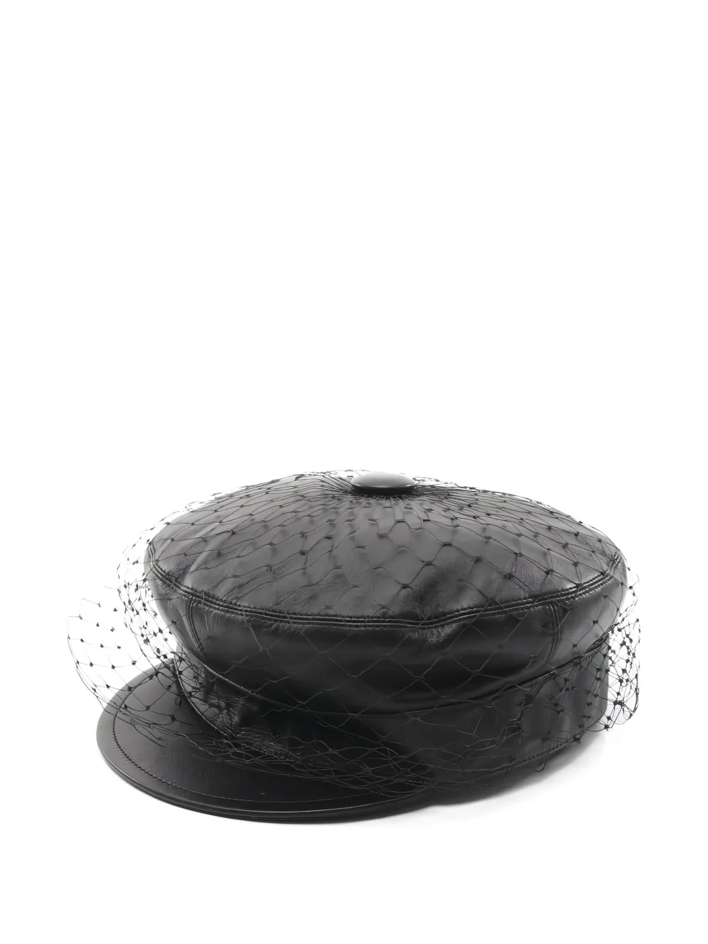 Christian Dior Pre-Owned lambskin tulle hat - Nero