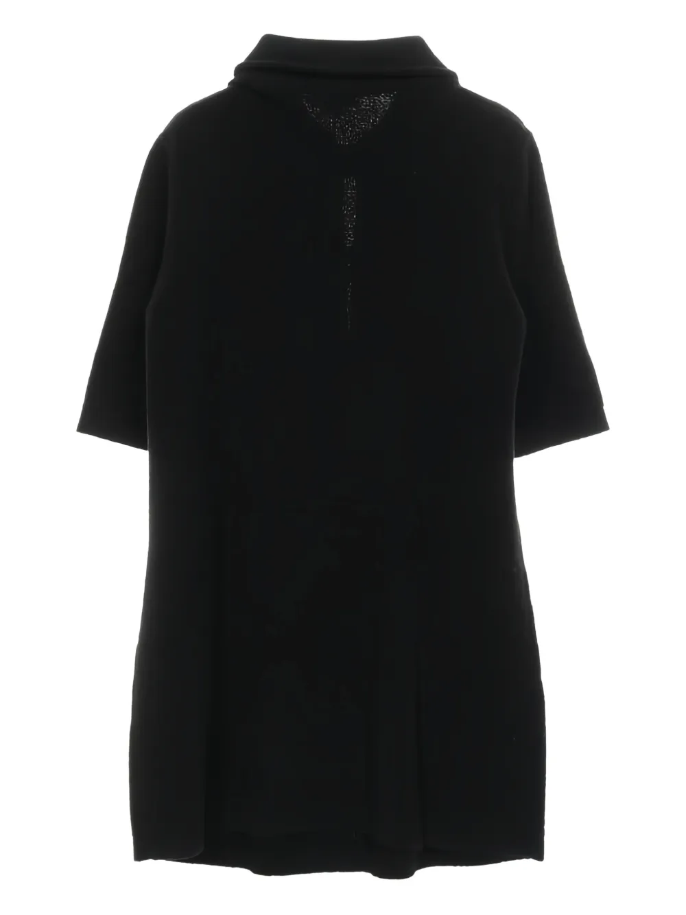 CHANEL Pre-Owned faux-pearl button dress - Zwart