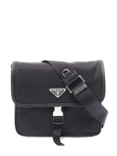 Prada Pre-Owned triangle-logo crossbody bag