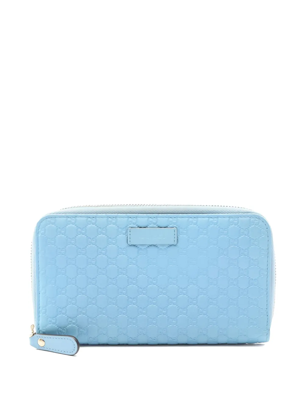 Gucci Pre-Owned micro-monogram leather wallet - Blu