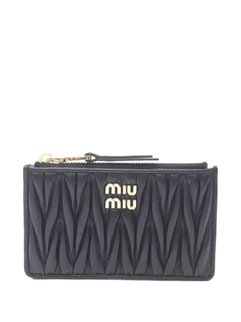 Miu Miu Pre-Owned 2020s matelassé card holder