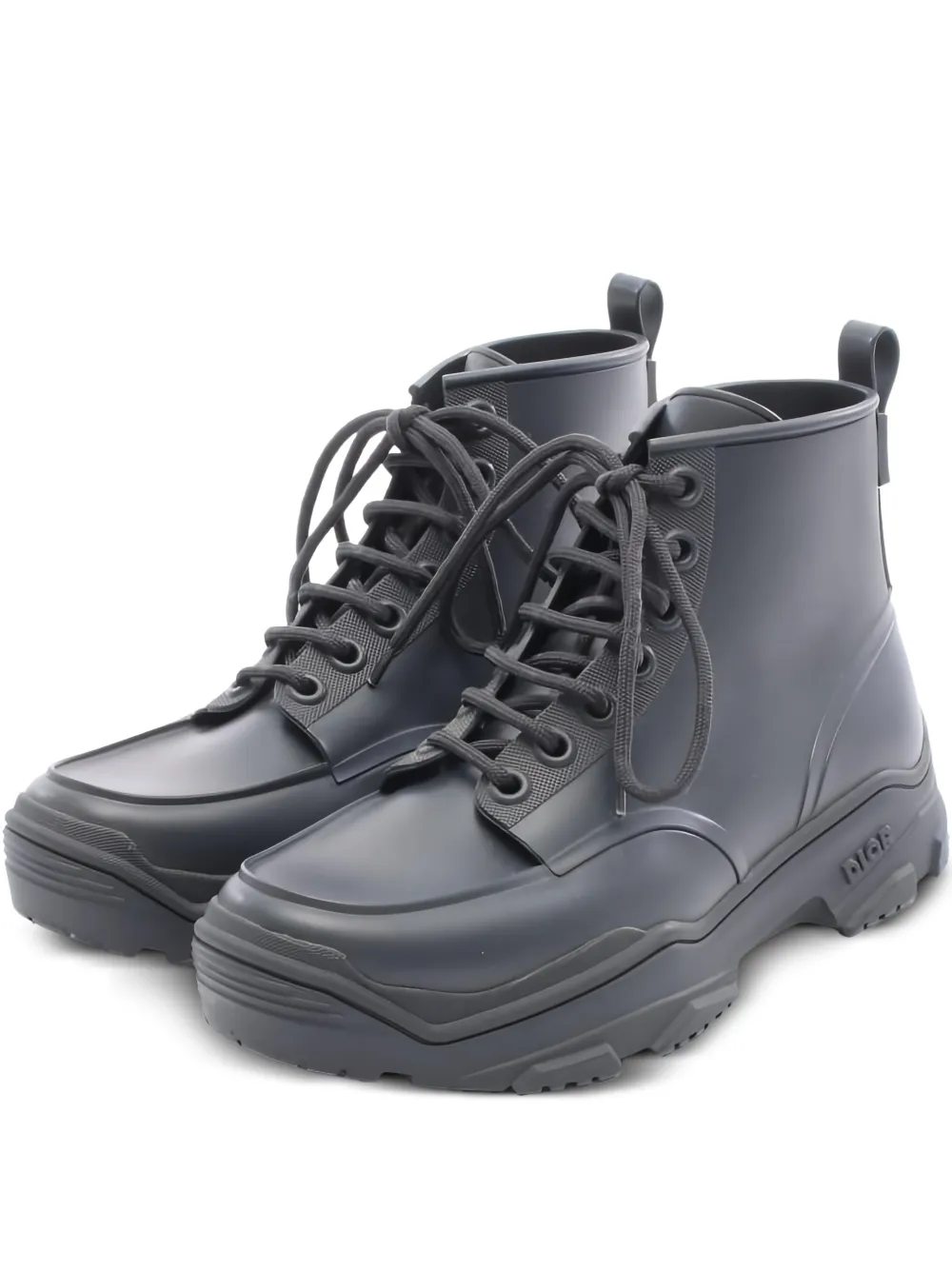 Christian Dior Pre-Owned lace-up combat boots - Nero