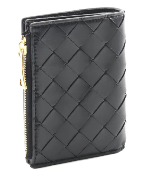 Bottega Veneta Pre-Owned 2020s intrecciato bi-fold leather wallet